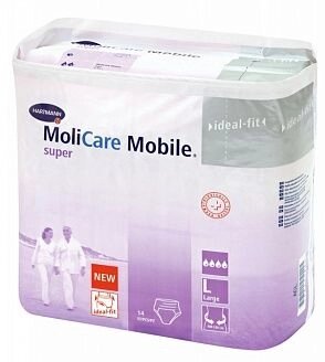 MoliCare Mobile super - Моликар Мобайл супер - Впитывающие трусы, размер L, 14 шт. от компании ООО Лидер - фото 1