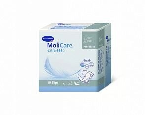 MoliCare Premium extra soft - Моликар Премиум экстра софт - Воздухопроницаемые подгузники: разм. L, 10 шт от компании ООО Лидер - фото 1