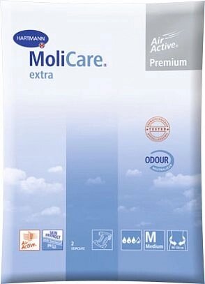 MoliCare Premium extra soft - Моликар Премиум экстра софт - Воздухопроницаемые подгузники: разм. M 2 шт от компании ООО Лидер - фото 1