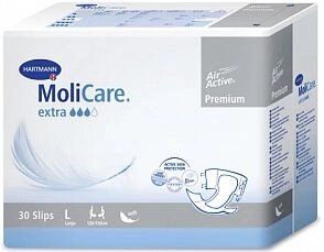 MoliCare Premium extra soft - Моликар Премиум экстра софт - Воздухопроницаемые подгузники: размер L, 30 шт от компании ООО Лидер - фото 1