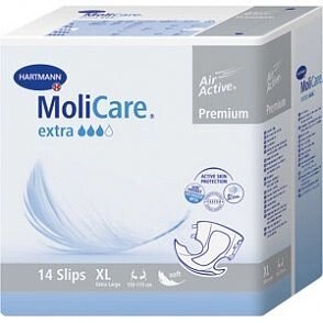 MoliCare Premium extra soft - Моликар Премиум экстра софт - Воздухопроницаемые подгузники: размер XL 14 шт. от компании ООО Лидер - фото 1