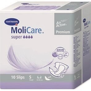 MoliCare Premium super soft - Моликар Премиум супер софт - Воздухопроницаемые подгузники: разм. S, 10 шт. от компании ООО Лидер - фото 1