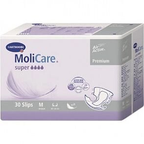 MoliCare Premium super soft - Моликар Премиум супер софт - Воздухопроницаемые подгузники: размер M, 30 шт. от компании ООО Лидер - фото 1