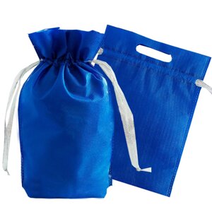 Новогодник мешок для подарков "синий", 1300 гр