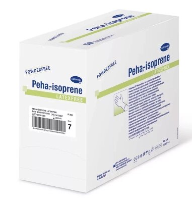 Peha-isoprene latexfree перчатки синтетические стерильные №8,5. 50пар от компании ООО Лидер - фото 1