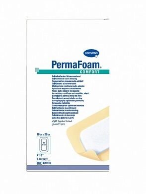 PERMAFOAM comfort - Самоклеящиеся губчатые повязки: 10 х 20 см; 5 шт. от компании ООО Лидер - фото 1