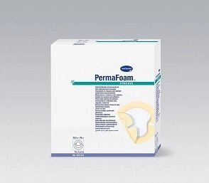 PERMAFOAM concave - Самокл. губч. повязки на область локтей и пяток: 16,5х18 см; 3 шт. от компании ООО Лидер - фото 1