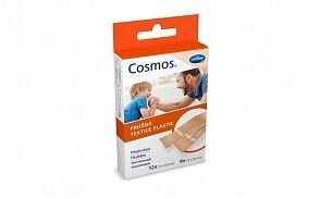 COSMOS textil elastic - Пластырь-пластинки эластичный цвета кожи: 20 шт. 2 размера