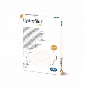 HYDROFILM plus - Пленочные повязки с впит. подушечкой: 5 х 7,2см; 5 шт.