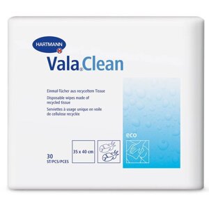 Vala Clean eco - Вала Клин эко - Одноразовые салфетки 35 х 40 см, 30 шт.