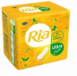 RIA Ultra Silk Sanitary Towels, 11 шт., жен. гигиен. прокл., Ультра Нормал