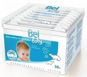 Bel Baby safety buds - безопасные детские ватные палочки , 56 шт.