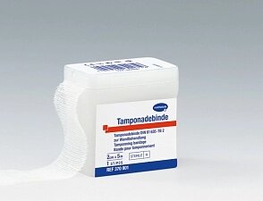 TAMPONADEBINDEN steril - Тампонадный бинт из хлопка (стерильный): 5 м х 2 см