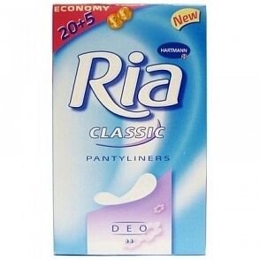 Ria Slip Classic Sanitory Towels, жен. ежеднев. прокладки 25 шт, Део от компании ООО Лидер - фото 1