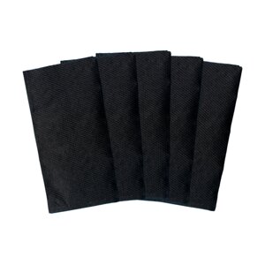 Салфетки бумажные чёрные квадратные однослойные 1/8 сложение 240240 мм (7200шт/кор)