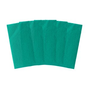 Салфетки бумажные зелёные квадратные однослойные 1/8 сложение 240240 мм (7200шт/кор)