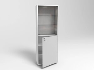 Шкаф металлический двухсекционный одностворчатый МСК - 645.02