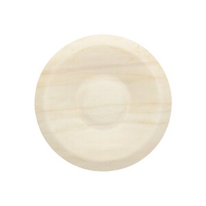Тарелка десертная круглая одноразовая деревянная d190мм 190х15мм (1200шт/кор)