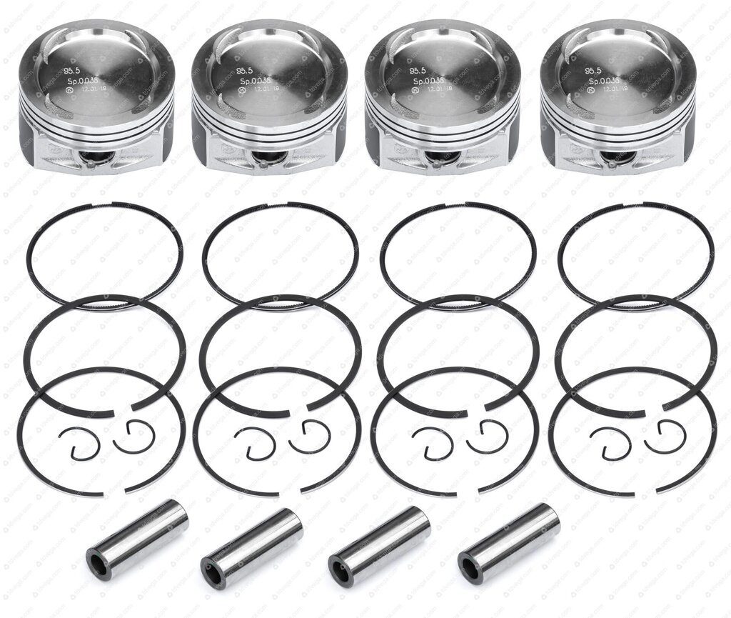 Поршень 95.5 "А" дв. 409 Евро-5 "PRO" в сб. (с порш. кольцами) КОРЕЯ от компании Автопрестиж НН - фото 1