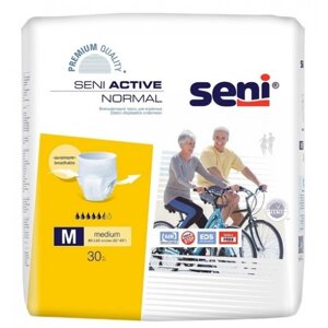 Подгузники-трусы для взрослых урологические Seni Active Normal Medium (№2), объем талии 80-110 см, 30 шт.