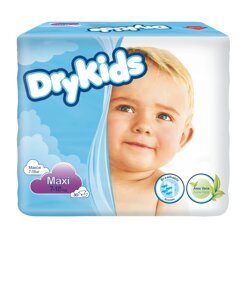 Детские подгузники Dry Kids Maxi (7-18 кг) №30