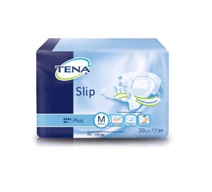 Подгузники для взрослых TENA Slip Plus (Тена слип плюс) 30 шт., размер M (дышащие)