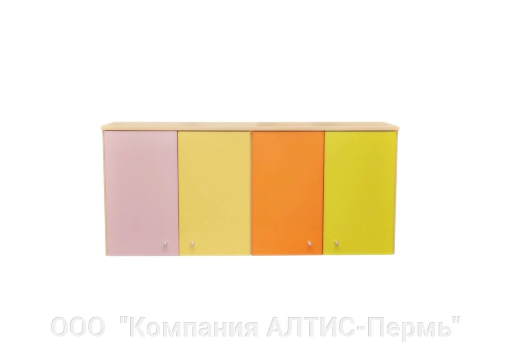 Антресоль для шкафа   "Краски" 4 секции 1122*352*500 от компании ООО  "Компания АЛТИС-Пермь" - фото 1
