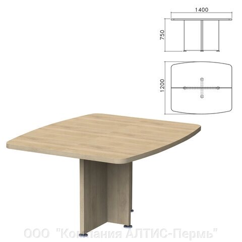 База стола для переговоров Приоритет 1400х1200х750 мм, кронберг (КОМПЛЕКТ) от компании ООО  "Компания АЛТИС-Пермь" - фото 1