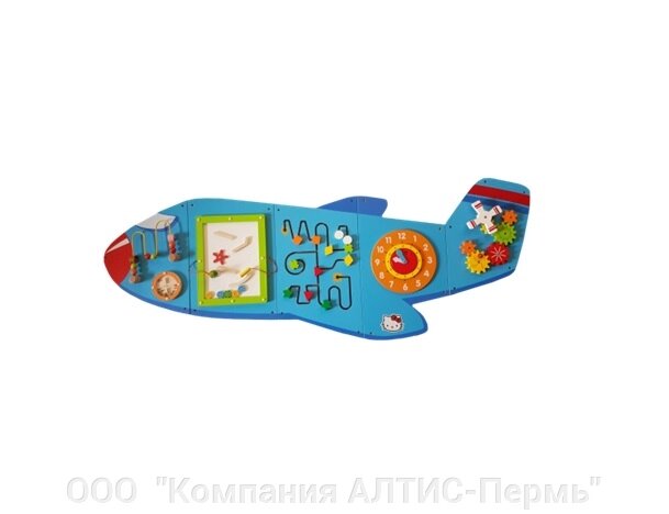 Бизиборд "Самолет" 1800*600 от компании ООО  "Компания АЛТИС-Пермь" - фото 1