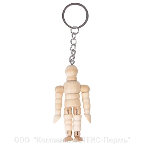 Брелок для ключей Манекен человека BRAUBERG ART CLASSIC, дерево, высота 7 см., 191295 от компании ООО  "Компания АЛТИС-Пермь" - фото 1