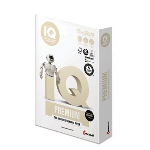 Бумага IQ premium большой формат (297х420 мм), а3, 120 г/м2, 250 л., класс а, белизна 170%CIE)