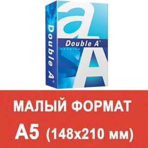 Бумага офисная малого формата (148х210), а5, 80 г/м2, 500 л., марка а+double A, эвкалипт