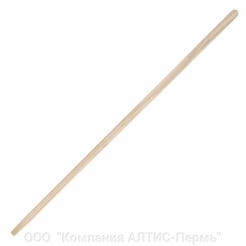 Черенок для инвентаря, диаметр 30 мм, длина 120 см, деревянный, 74065 от компании ООО  "Компания АЛТИС-Пермь" - фото 1