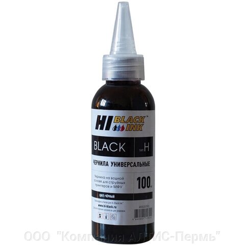 Чернила HI-BLACK для HP (Тип H) универсальные, черные 0,1 л, водные от компании ООО  "Компания АЛТИС-Пермь" - фото 1