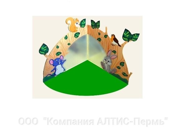 Декоративно-развивающая панель "Лесное царство", мат входит в комплект от компании ООО  "Компания АЛТИС-Пермь" - фото 1