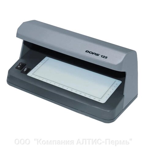 Детектор банкнот DORS 125, просмотровый, УФ-детекция, серый от компании ООО  "Компания АЛТИС-Пермь" - фото 1