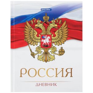 Дневник 5-11 класс 48 л., твердый, BRAUBERG, глянцевая ламинация, с подсказом, Символика 2, 106067