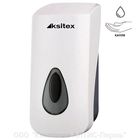 Дозатор для жидкого мыла KSITEX, наливной, белый, 1 л, SD-1068AD от компании ООО  "Компания АЛТИС-Пермь" - фото 1