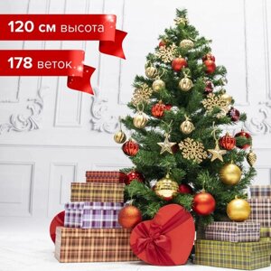 Ель новогодняя искусственная Classic Green 120 см, ПВХ, зеленая, ЗОЛОТАЯ СКАЗКА, 591303