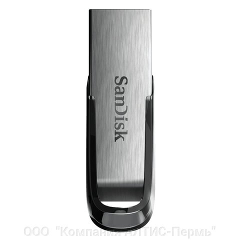 Флеш-диск 128 GB, SANDISK Ultra Flair, USB 3.0, металлический корпус, серебристый, SDCZ73-128G-G46 от компании ООО  "Компания АЛТИС-Пермь" - фото 1