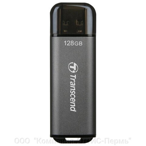 Флеш-диск 128GB TRANSCEND JetFlash 920, разъем USB 3.2, серый, TS128GJF920 от компании ООО  "Компания АЛТИС-Пермь" - фото 1