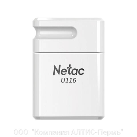 Флеш-диск 16 GB NETAC U116, USB 2.0, белый, NT03U116N-016G-20WH от компании ООО  "Компания АЛТИС-Пермь" - фото 1