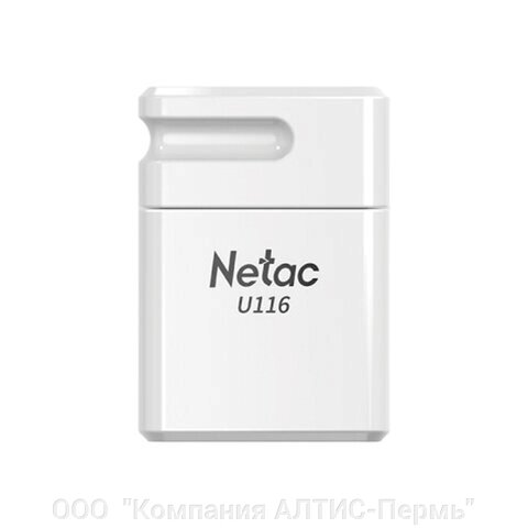 Флеш-диск 32 GB NETAC U116, USB 2.0, белый, NT03U116N-032G-20WH от компании ООО  "Компания АЛТИС-Пермь" - фото 1