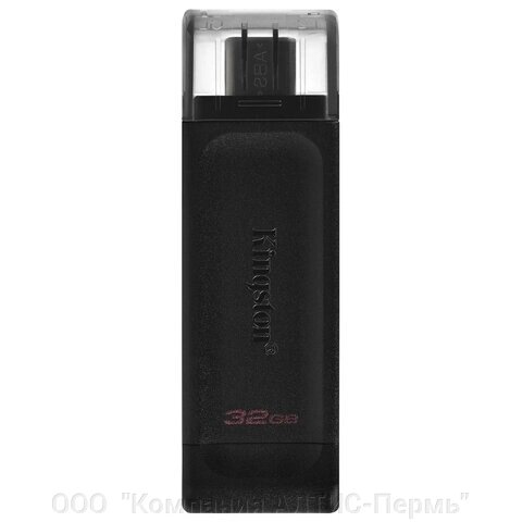 Флеш-диск 32GB KINGSTON DataTraveler 70, разъем Type-C 3.2, черный, DT70/32GB от компании ООО  "Компания АЛТИС-Пермь" - фото 1