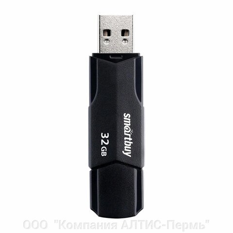 Флеш-диск 32GB SMARTBUY Clue USB 2.0, черный, SB32GBCLU-K от компании ООО  "Компания АЛТИС-Пермь" - фото 1