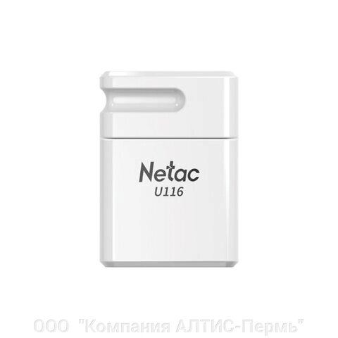 Флеш-диск 64 GB NETAC U116, USB 2.0, белый, NT03U116N-064G-20WH от компании ООО  "Компания АЛТИС-Пермь" - фото 1