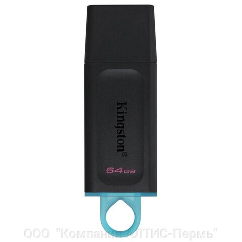 Флеш-диск 64GB KINGSTON DataTraveler Exodia, разъем USB 3.2, черный/бирюзовый, DTX/64GB от компании ООО  "Компания АЛТИС-Пермь" - фото 1