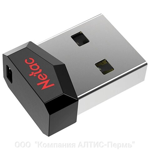 Флеш-диск 64GB NETAC UM81, USB 2.0, черный, NT03UM81N-064G-20BK от компании ООО  "Компания АЛТИС-Пермь" - фото 1