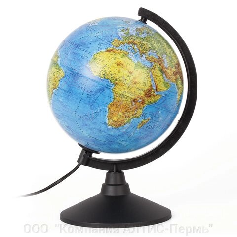 Глобус физический GLOBEN Классик, диаметр 210 мм, с подсветкой, К012100009 от компании ООО  "Компания АЛТИС-Пермь" - фото 1