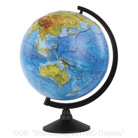 Глобус физический Globen Классик, диаметр 320 мм рельефный, К013200219 от компании ООО  "Компания АЛТИС-Пермь" - фото 1